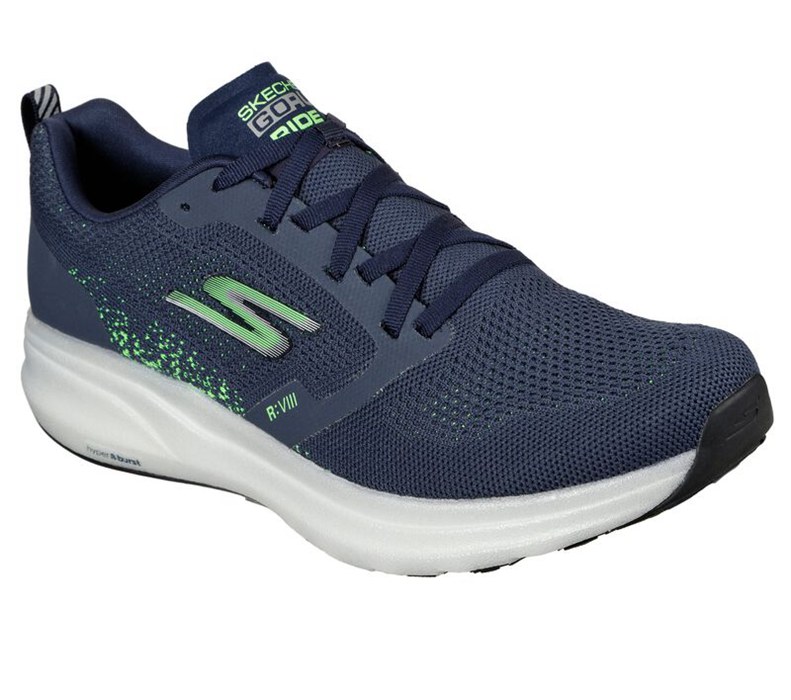 Skechers Herr Marinblå/Gröna Sneakers - Gorun Ride 8 Hyper - Sverige (CVZQE-4897)